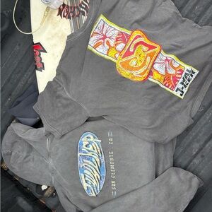 Charcoal Graphic Tees and Hoodie Set